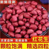 红皮花生米无壳新货云南四粒红衣生花生仁红皮不带壳原味去壳尝鲜