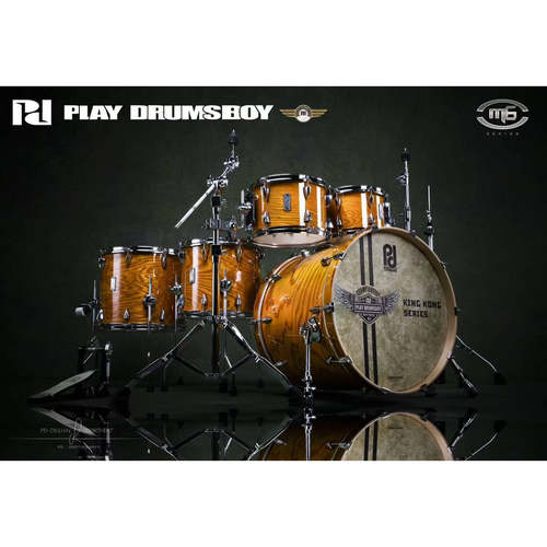 PD M6架子鼓 岑木高光烤漆 28管径全套加厚支架 Remo鼓皮爵士鼓