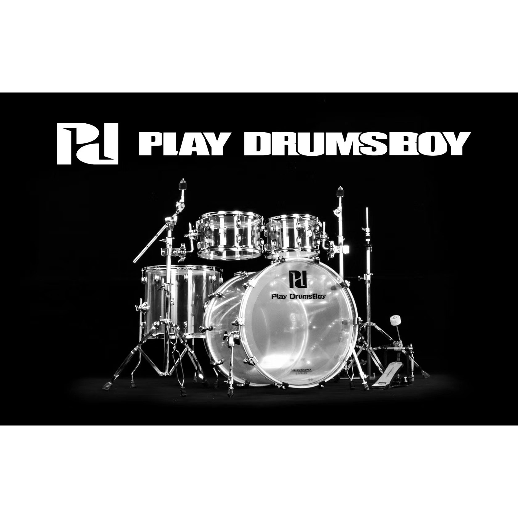 PD豪华水晶透明架子鼓爵士鼓儿童成人初学者专业演奏架子鼓