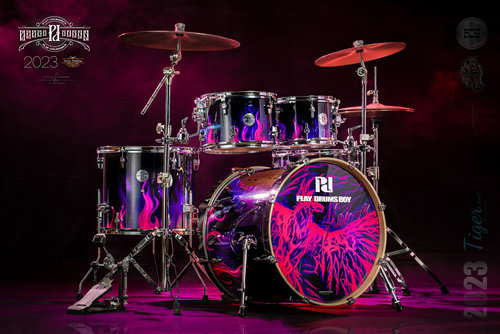 PLAY DRUMS BOY新款PD花花小子系列架子鼓套装爵士鼓