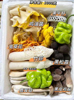 云南七彩鲜菌菇组合可火锅可煲汤