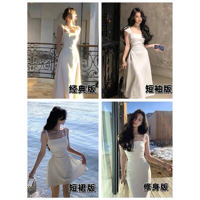 从一时刻白色吊带洋装20