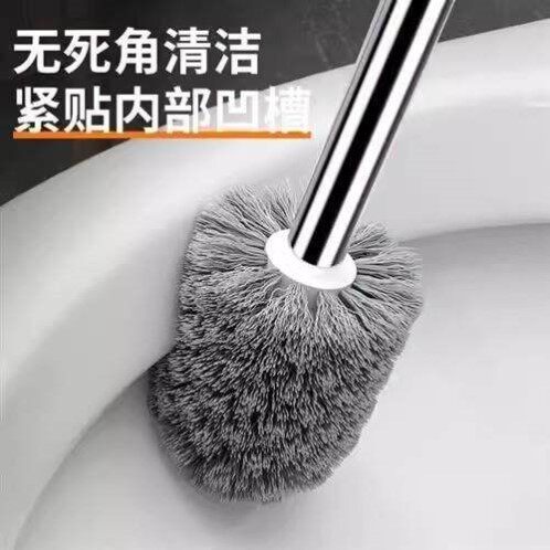 钢丝球刷长柄马桶刷家用无死角洗厕所的刷子蹲便器2023新款直角洁