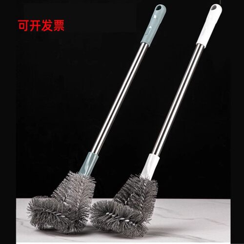 刷厕所刷子钢丝马桶刷洗公共厕所的钢丝球刷子卫生间长柄铁丝刚丝