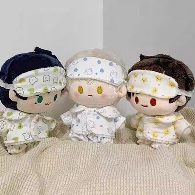 现货10cm15cm20cm40cm棉花娃娃睡衣A正常体无属性棉花娃娃娃衣