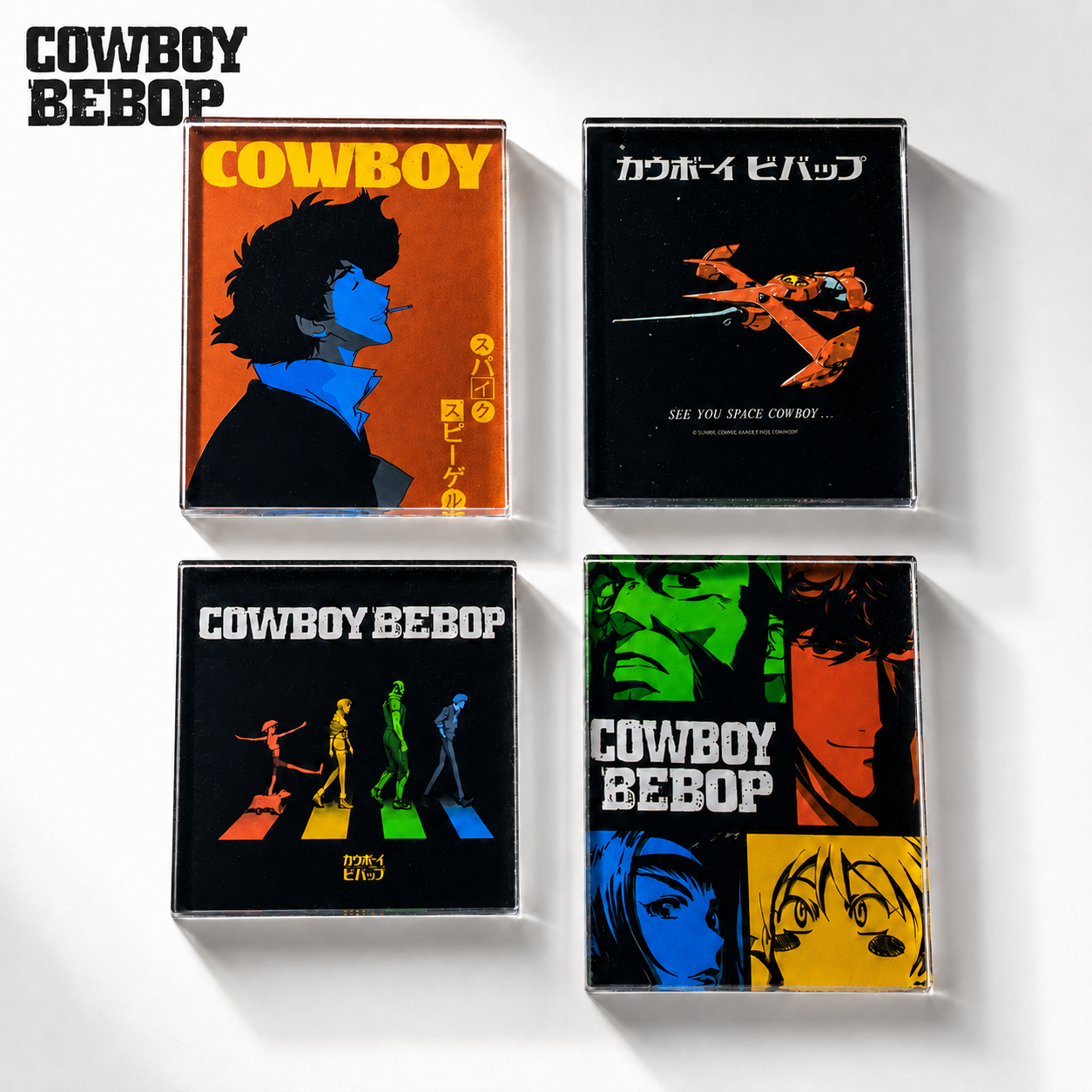 星际牛仔周边冰箱贴cowboy bebop日漫剑鱼号怀旧动漫装饰磁贴