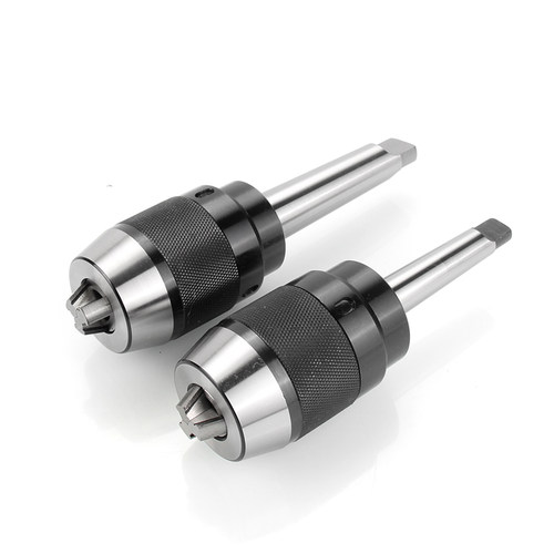 卓辉钻夹头式MT2/3/4q/R8C20铣床车床一体直柄莫氏自锁紧钻头apu1