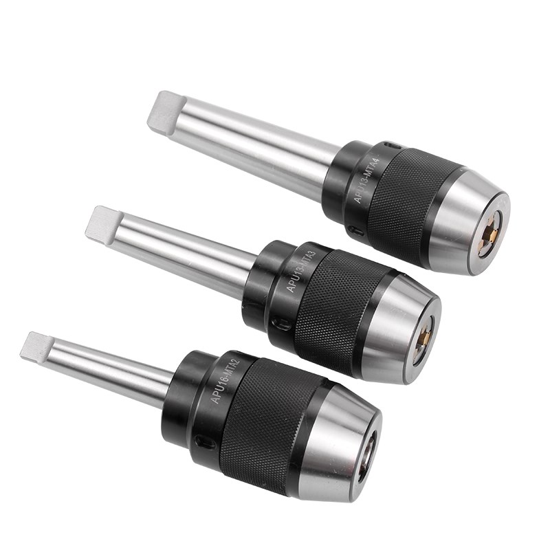 铣床自紧钻d夹头 r8柄 c20直柄 莫氏锥柄快速锁紧车床一体式钻夹