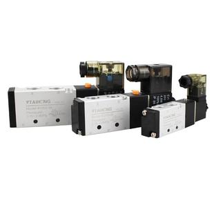 08二位五通DC24V气缸换向阀A220V电磁控制阀 精品气动电磁阀4V210
