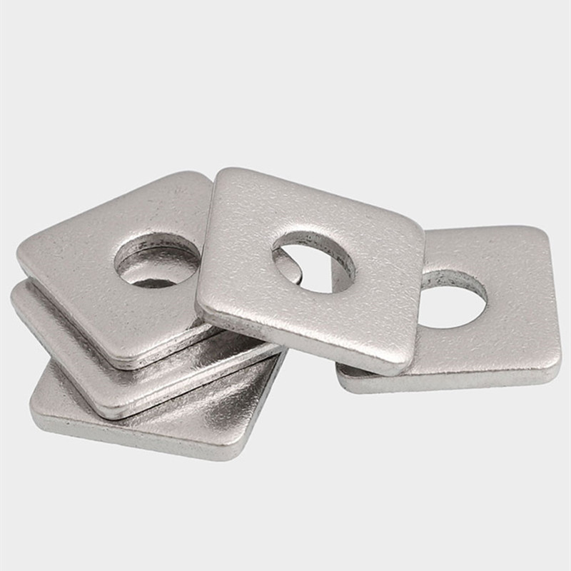 M4M5M8M10M12M16 304不锈钢加大加厚四方垫片正方W形平垫圈幕墙用