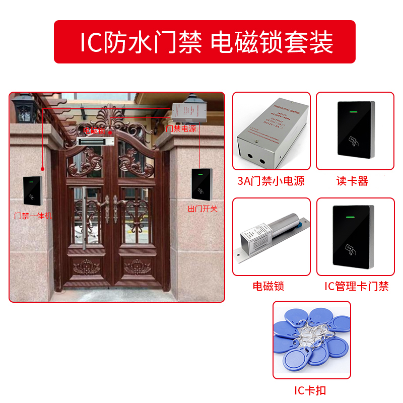 防水刷卡门禁机母卡门禁机大容量1万用互导数据门禁 管理卡门禁机