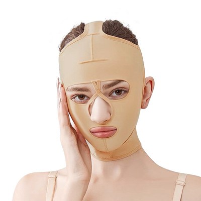 全脸线雕术后头套双下巴加压提升弹力面罩面吸拉皮下颌套