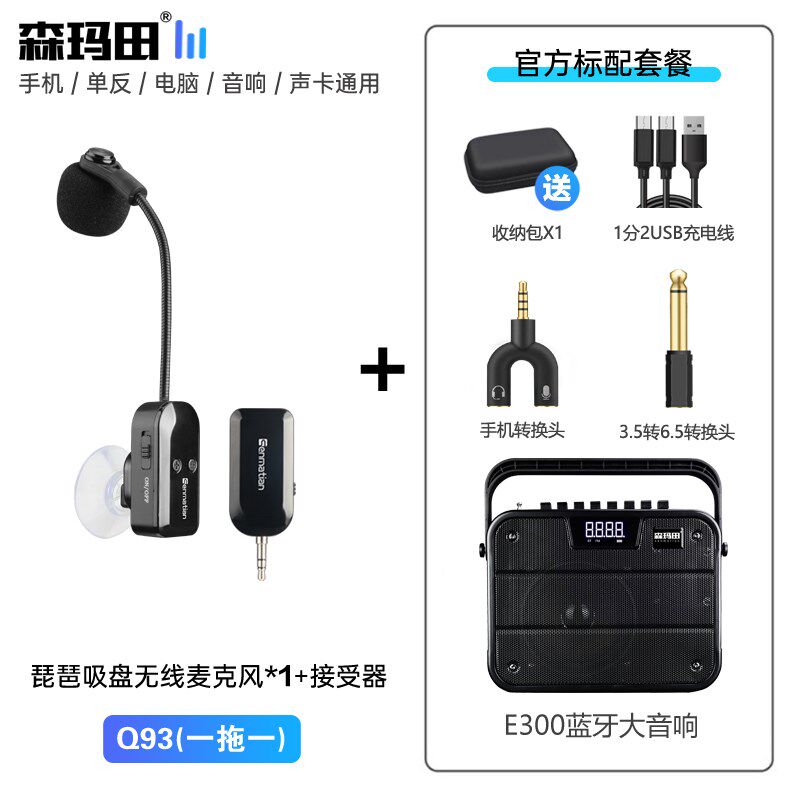 森玛田琵琶无线麦克风舞台演出拾音专业手风琴收音扩音乐器话筒