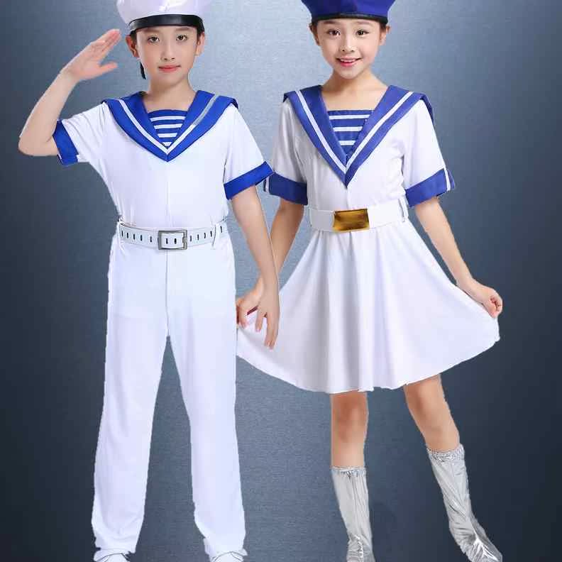小海军演出服儿童合唱男女童水兵服长袖套装水手服学院风英伦秋冬