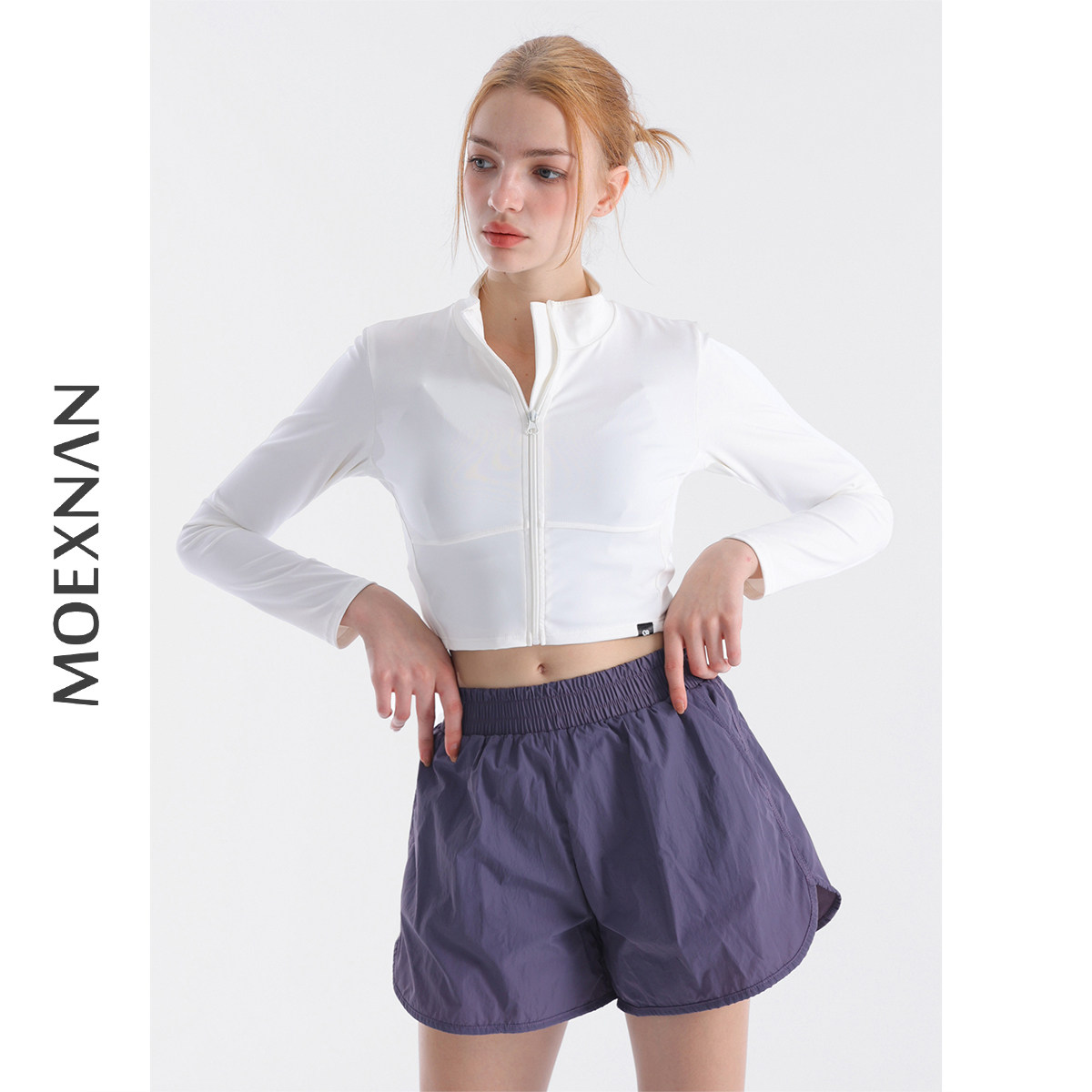 新款性感分体泳衣女长袖防晒平角遮肚小胸显瘦保守学生泡温泉泳装