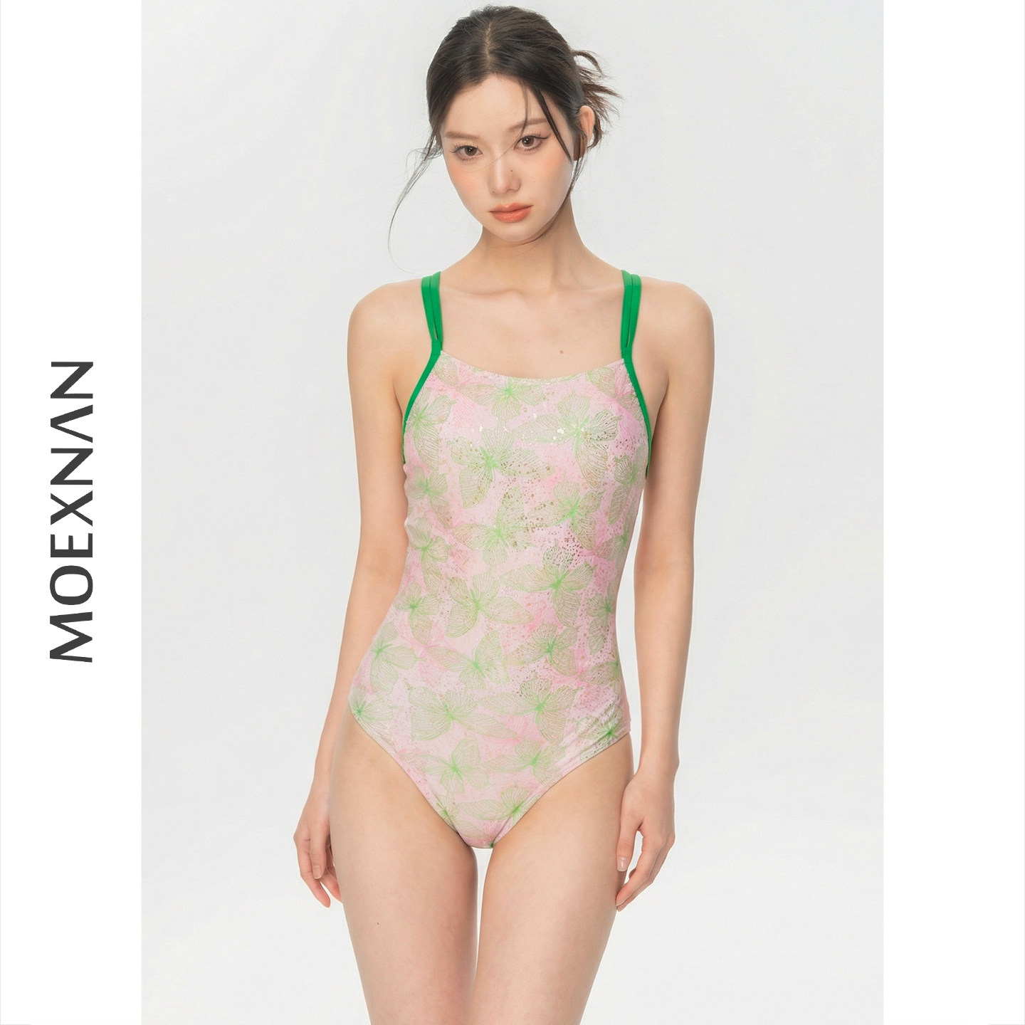 泳衣女新款连体三角游泳衣小胸竞速显瘦高级感游泳馆泡温泉专用