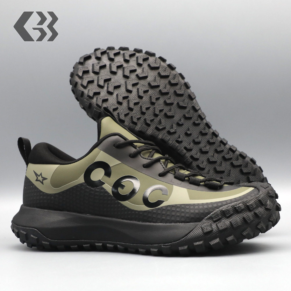 秋冬季新款户外男鞋厚底缓震皮面防水防滑耐磨轻便徒步登山休闲鞋