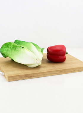 样板房厨房摆设砧板仿真蔬菜饰品