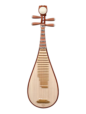 乐海 琵琶乐器入门考级特氏古夷苏木材质木轴木相弦下有鱼琵琶琴
