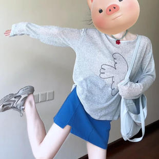 巨好看 夏季 女2025新款 穿搭一整套罩衫 两件套 上衣搭配短裙套装