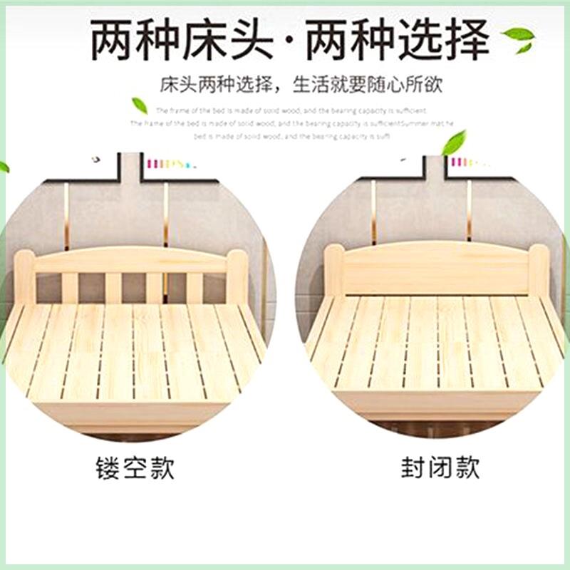 实木折叠安装折叠床单人床午休结实出租房简易木床成人小床家用