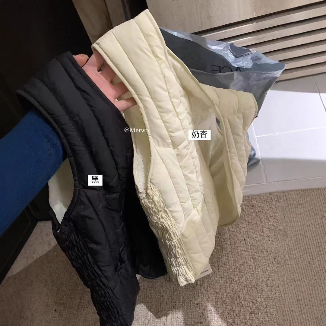 METWO整件抓绒马甲秋冬保暖