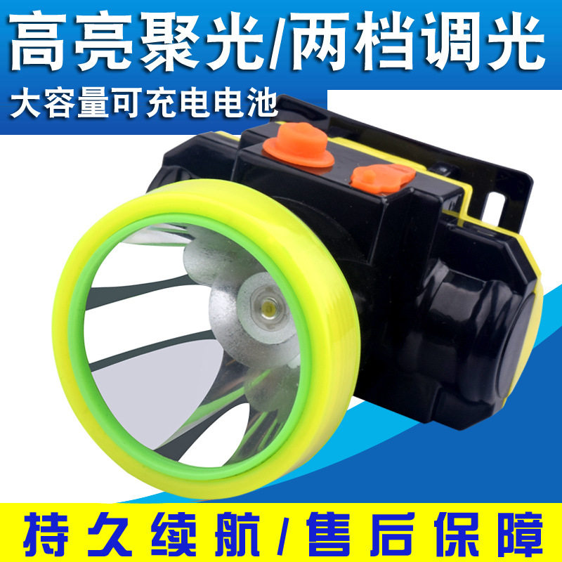 LED大功率强光充电头灯户