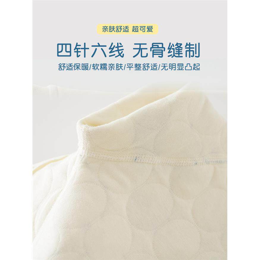 秋冬新款婴儿连体衣三层