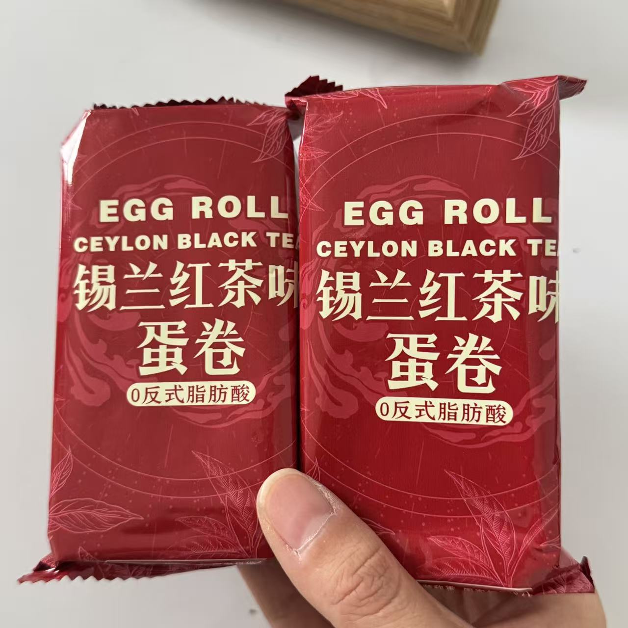 【严选】茉莉龙井蛋卷锡兰红茶蛋卷夹心鸡蛋饼干办公室宿舍休闲解