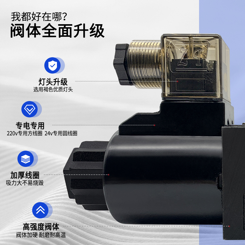 新款液压控制电磁换向阀D