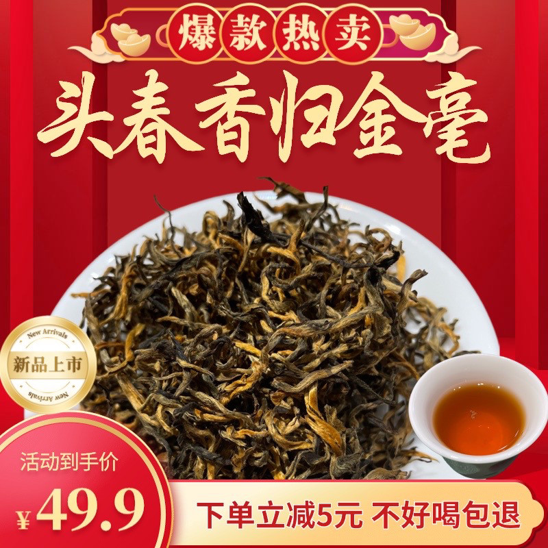 2026年头春香归金毫工夫红茶 冷杯甜香回归 是为 香归 礼品礼盒装