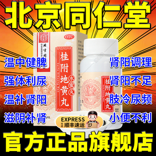 桂附地黄丸正品北京同仁堂仲景官方旗舰店浓缩丸的功效大蜜丸XJ