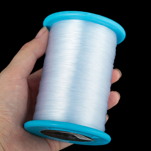 大卷无弹力鱼线缠绕戒指线透明鱼丝线DIY手工编织纸巾盒串珠绳子