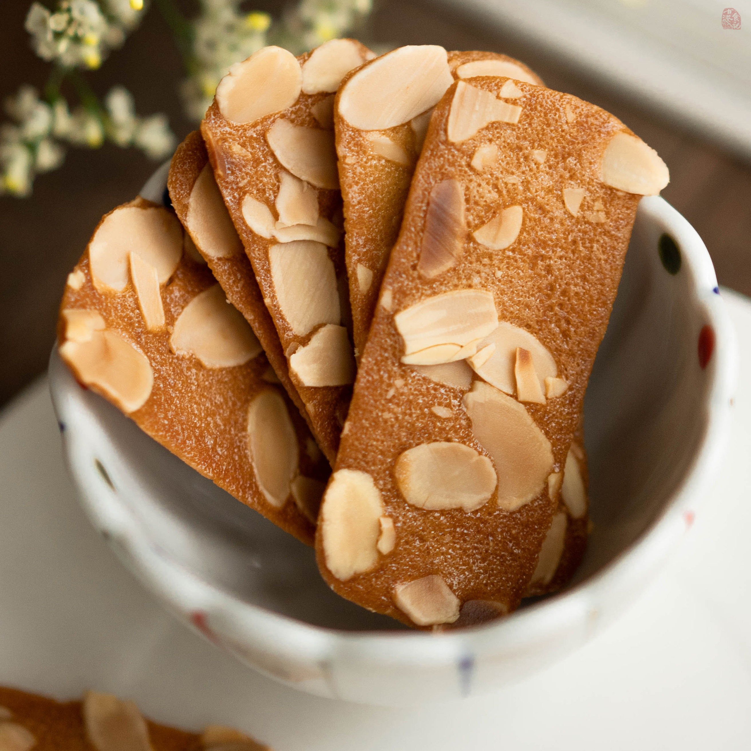 扁桃仁脆片 杏仁坚果脆饼网红酥脆饼干休闲零食120g|古港食记