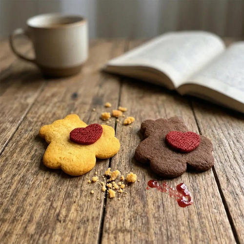 ins奇洋福夹心饼干爱心小熊曲奇饼干七夕节日送礼限定创意饼干DIY