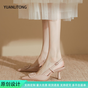 葡萄妈高跟鞋女细跟高级感时装鞋子凉鞋女时尚惠州女鞋2025春夏季