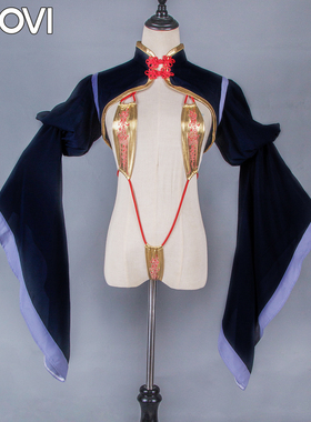 KIYOVI新款FGO源赖光COSPLAY女装僵尸动漫同人改良帽子绑绳套装