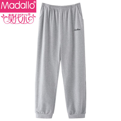 纯棉睡裤男士长裤大码居家裤