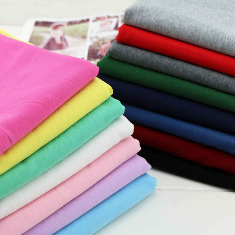 2019纯棉 布料针织薄宽鱼鳞服装不起球弹力牛肚小毛圈面料