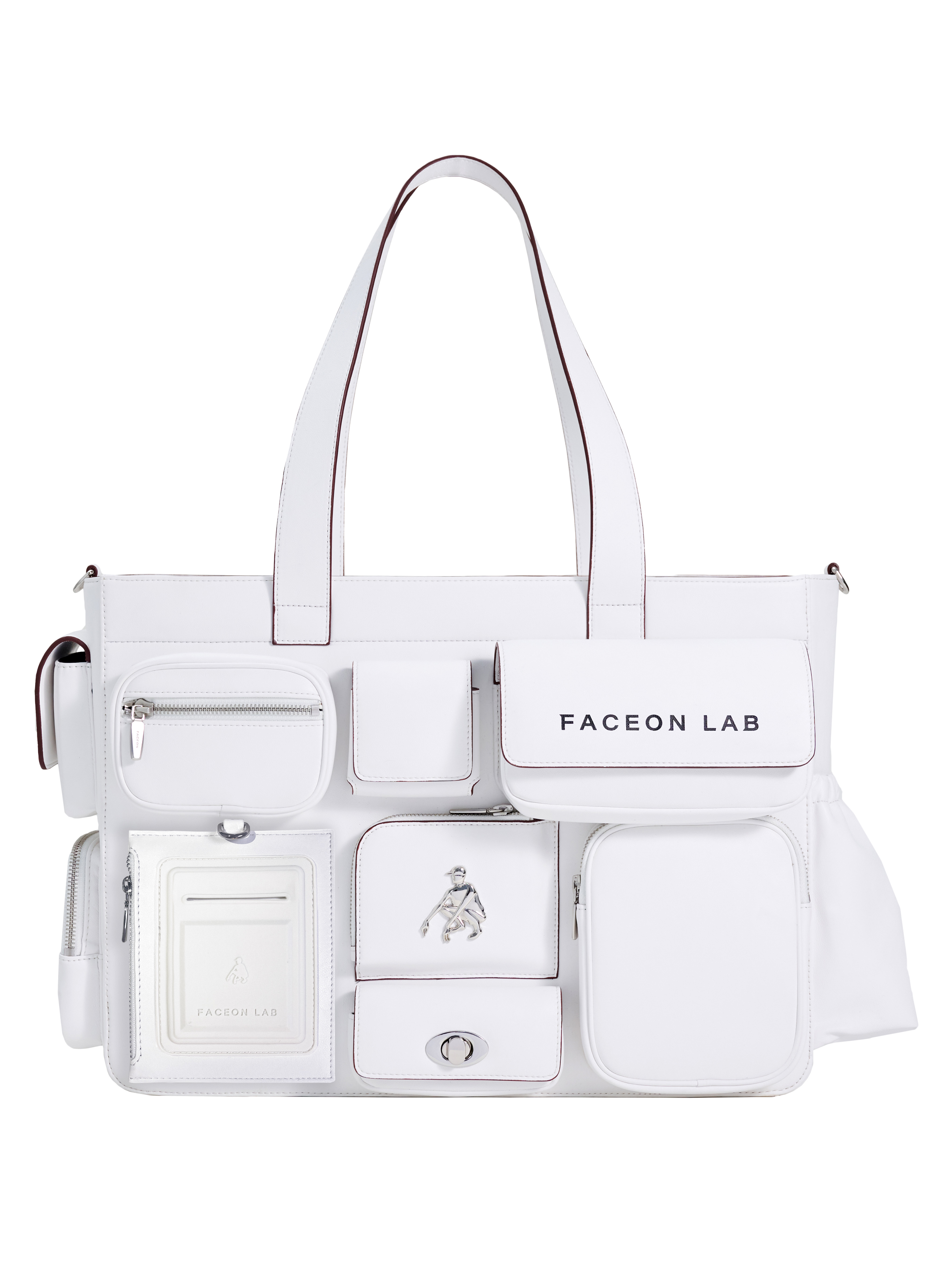 立体口袋托特包FACEONLAB容量大