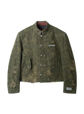 【汪苏泷同款】今日青年FACEONLAB 原创迷彩豹纹立领制服夹克外套