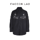 早安同款 FACEONLAB 魔术师衬衫 烫钻字母衬衫 宽松休闲简约衬衫