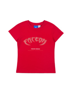 今日青年FACEONLAB 阿基拉烫钻短袖 短款T恤