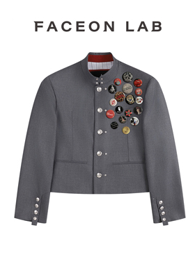 【范丞丞同款】今日青年FACEONLAB 立领羊毛短款初代制服外套西服