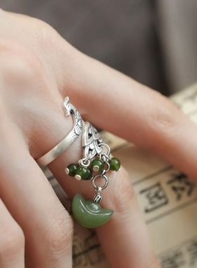 树脂石个性高级新中式文艺孔雀