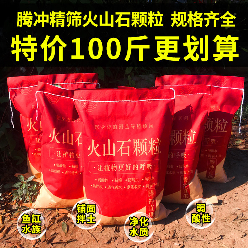 火山石颗粒100斤云南腾冲精筛红黑色鱼缸水族兰花多肉铺面底沙石,鲜花速递/花卉仿真/绿植园艺,介质/营养土,淘宝优惠券,粉丝福利购,淘宝优惠卷