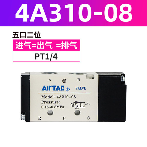 新款气动单头气控阀4A210
