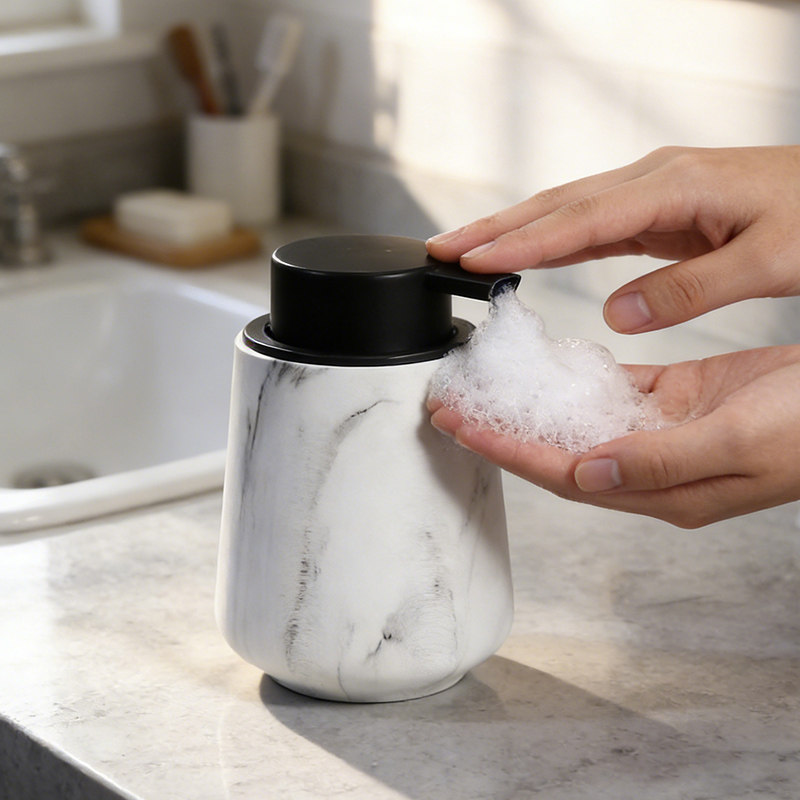 大理石纹洗手液起泡瓶洗手间按压式泡沫瓶高档洗发水沐浴露分装瓶,家庭/个人清洁工具,起泡瓶,淘宝优惠券,粉丝福利购,淘宝优惠卷