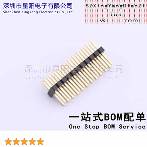 X1321WV-2x11J-C30D23 1.27mm 2x11P直插 方针 排数 双排 总PIN位