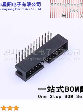 X9555WR-2x12-6TV01 2.54mm 2x12P弯插6T料 无凸无定位 间距2.54m